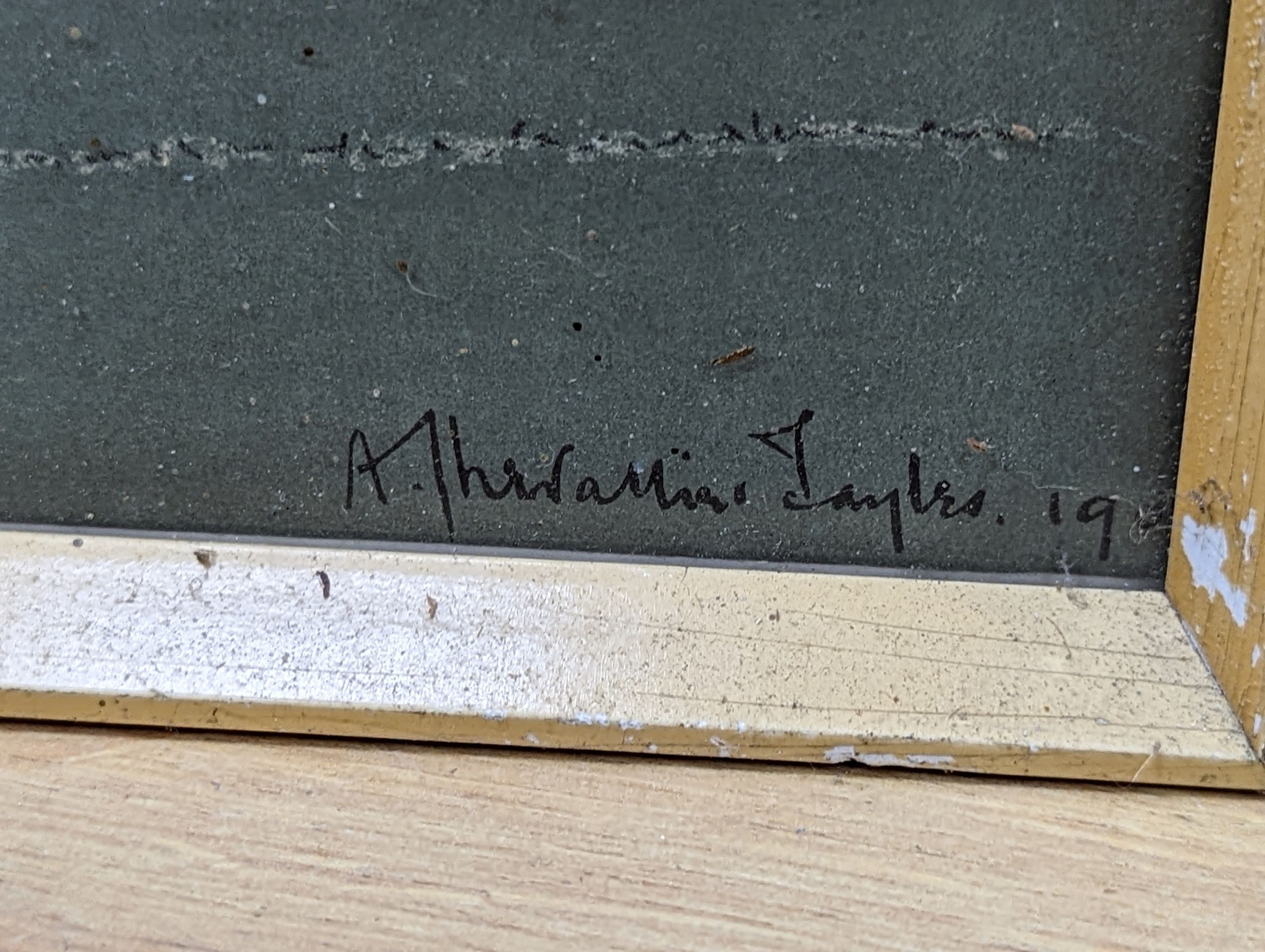 Albert Chevalier Tayler (1862-1925), pair of chromolithgraphs, The Cricketers: T. Hayward and W. Lees, signed in the plate, 34 x 22cm
